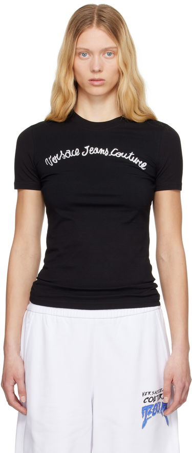 T-shirt Versace Versace Jeans Couture Logo T-Shirt Sort | E78HAHC08_ECJ02C, 0