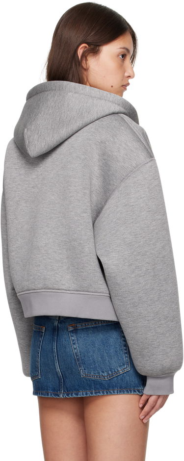 Sweatshirt WARDROBE.NYC WARDROBE.NYC Bonded Zip-Up Hoodie Grå | W1093F24BJ, 2