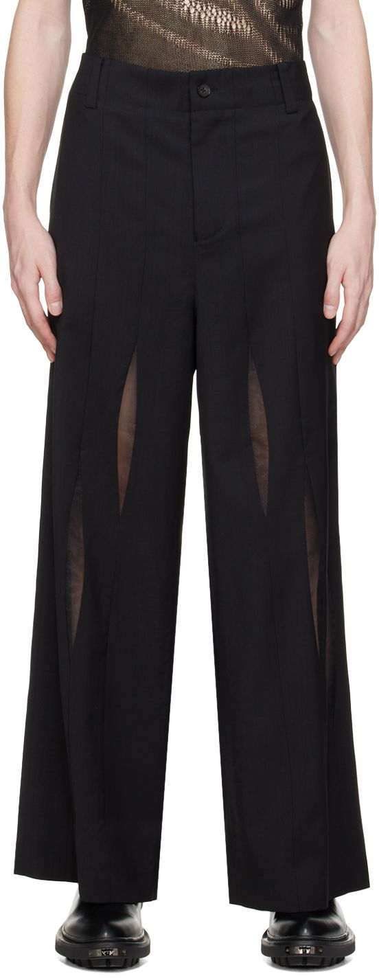 Bukser Feng Chen Wang Feng Chen Wang Paneled Trousers Sort | FMS17TR05