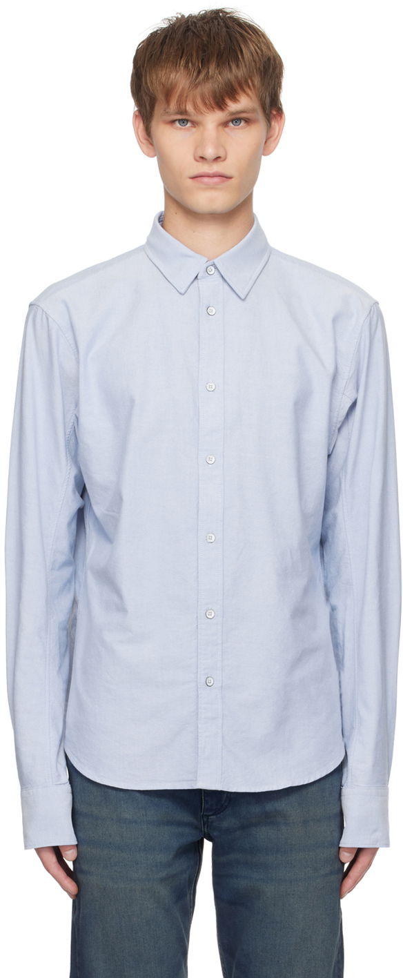 Skjorte rag & bone Rag & Bone Engineered Button-Up Shirt Blå | MBW23SA422X2ML