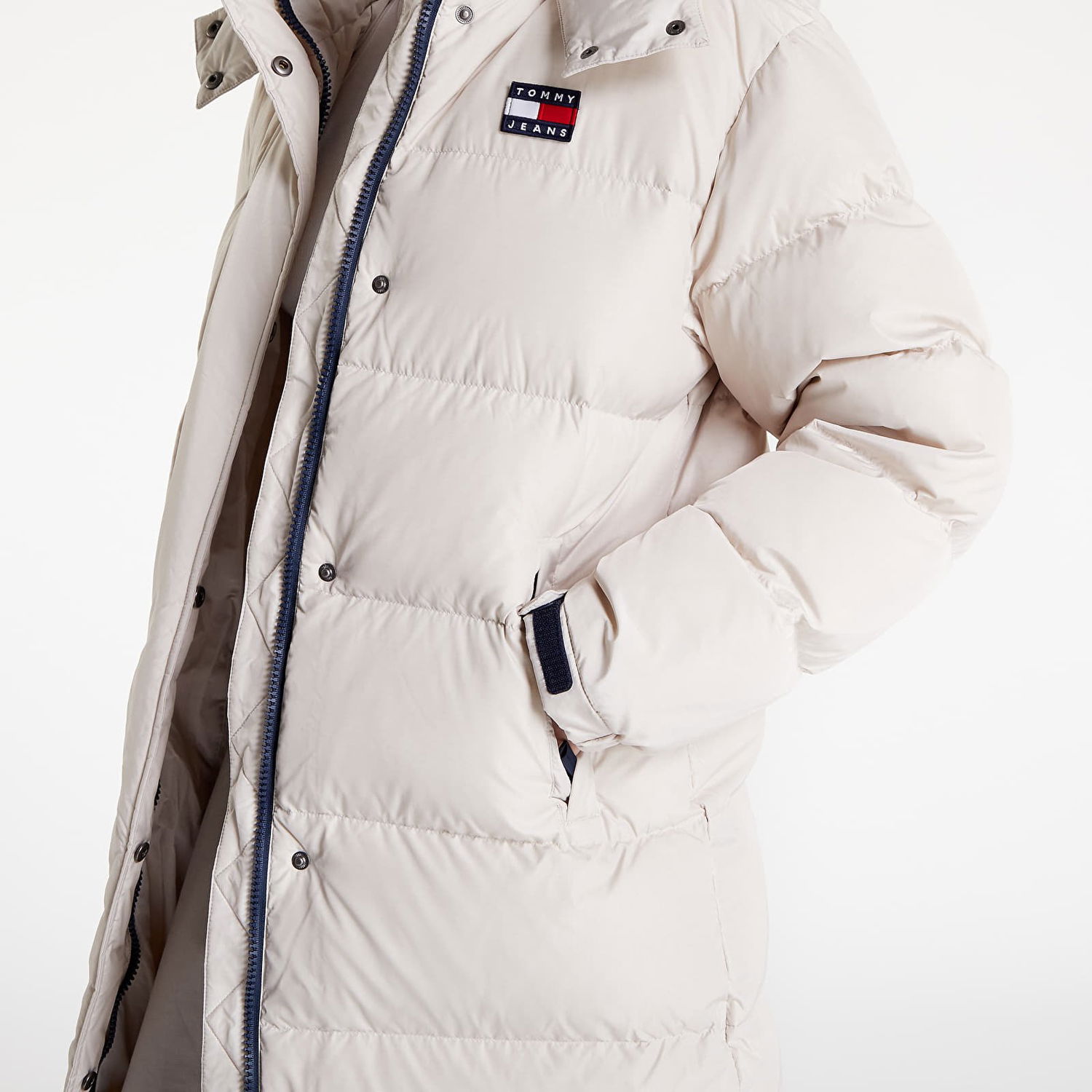 Jakke Tommy Hilfiger Alaska Winter Long Puffer Coat Beige | DW0DW14287 ACE, 1