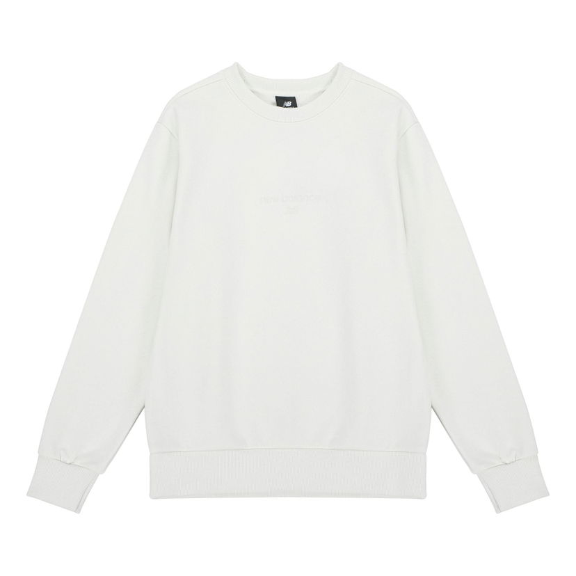 Sweatshirt New Balance Round Neck Pullover Hvid | AMT21555-IV