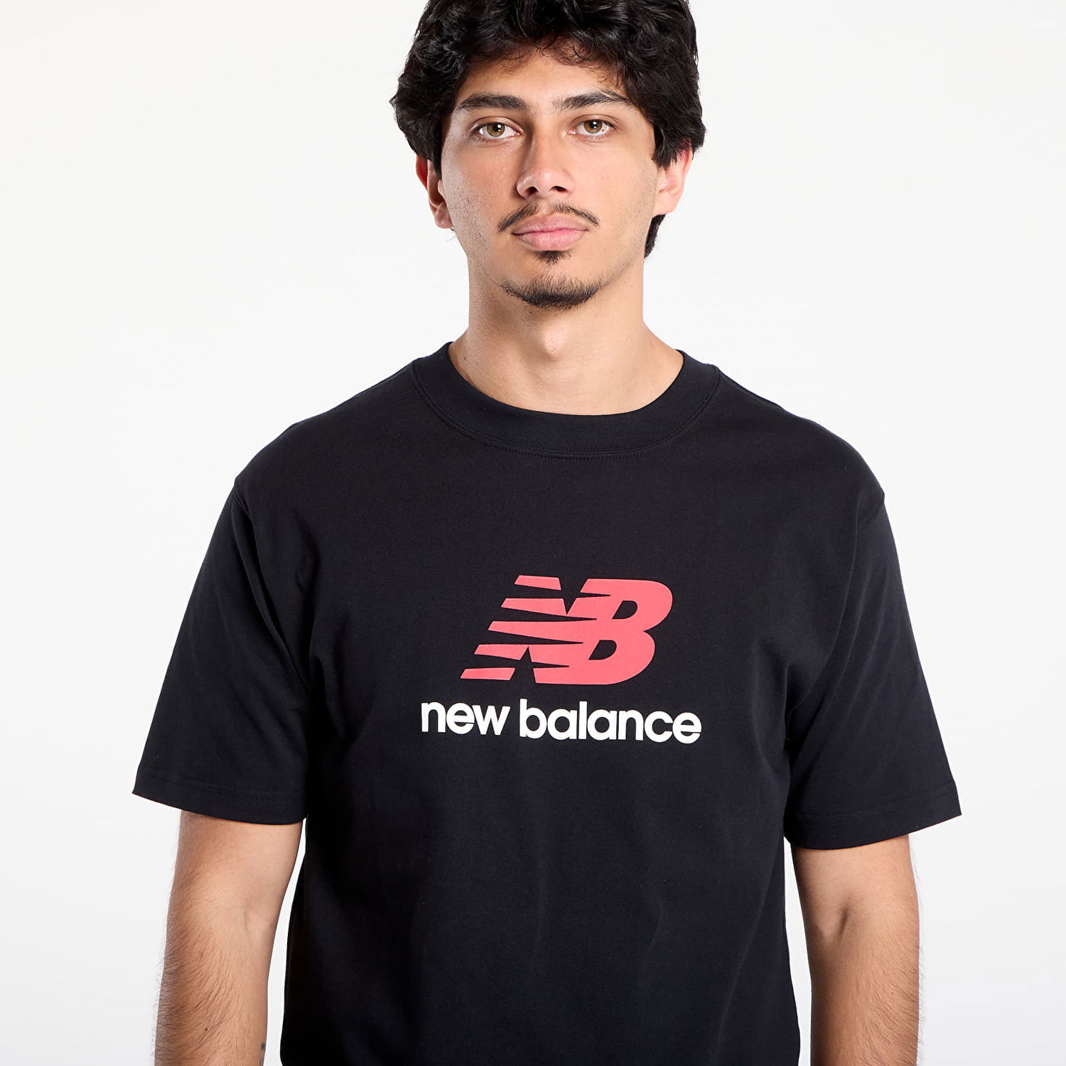 T-shirt New Balance Athletics Logo T-Shirt Sort | MT51500BK, 1