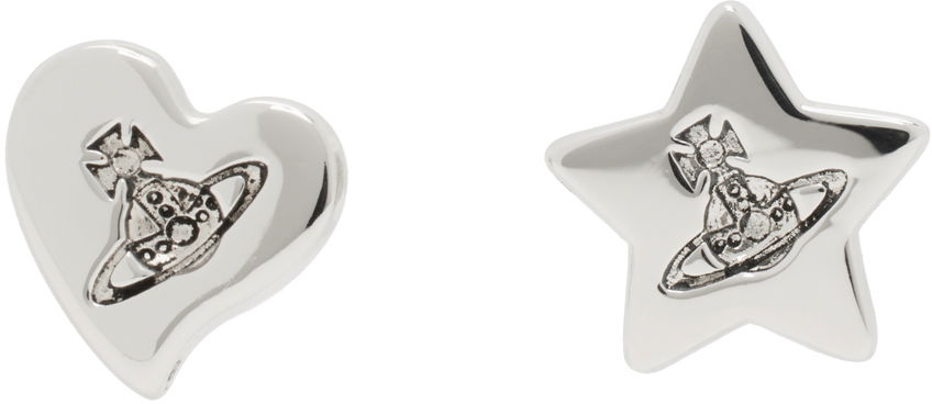 Øreringe Vivienne Westwood Priscilla Heart And Star Earrings Metalisk | 6201033B-02P157-FJ, 0