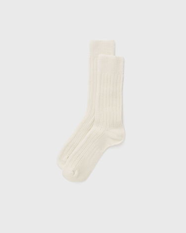 Sokker NORSE PROJECTS Bjarki Cashmere & Wool Blend Rib Socks Beige | N82-0070-ECRU, 0