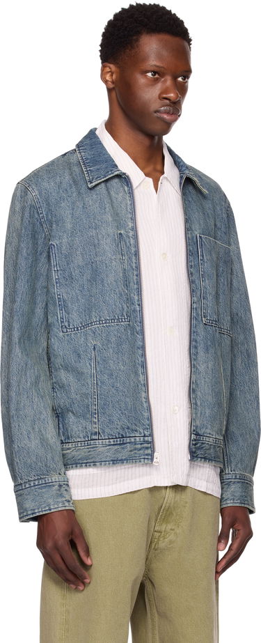 Jakke rag & bone Rag & Bone Simon Garage Denim Jacket Blå | MBW25P2011DNML, 1