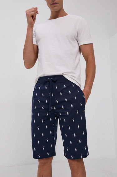 Shorts Polo by Ralph Lauren Sleepwear All Over Pony Sweat Short Mørkeblå | 714844765001, 0