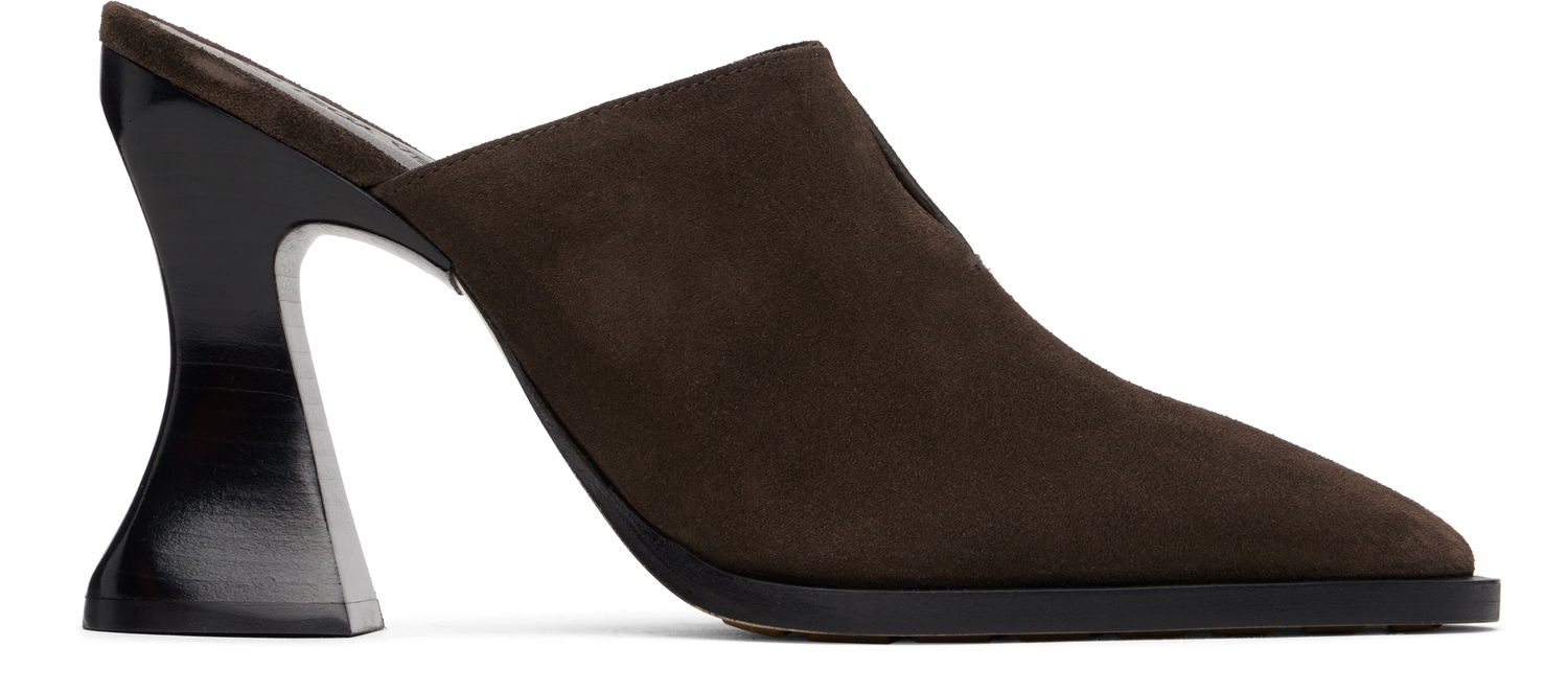 Sneakers og sko Bottega Veneta Bottega Veneta Cha-Cha Suede Mules Brun | 787036 V3QE1, 0