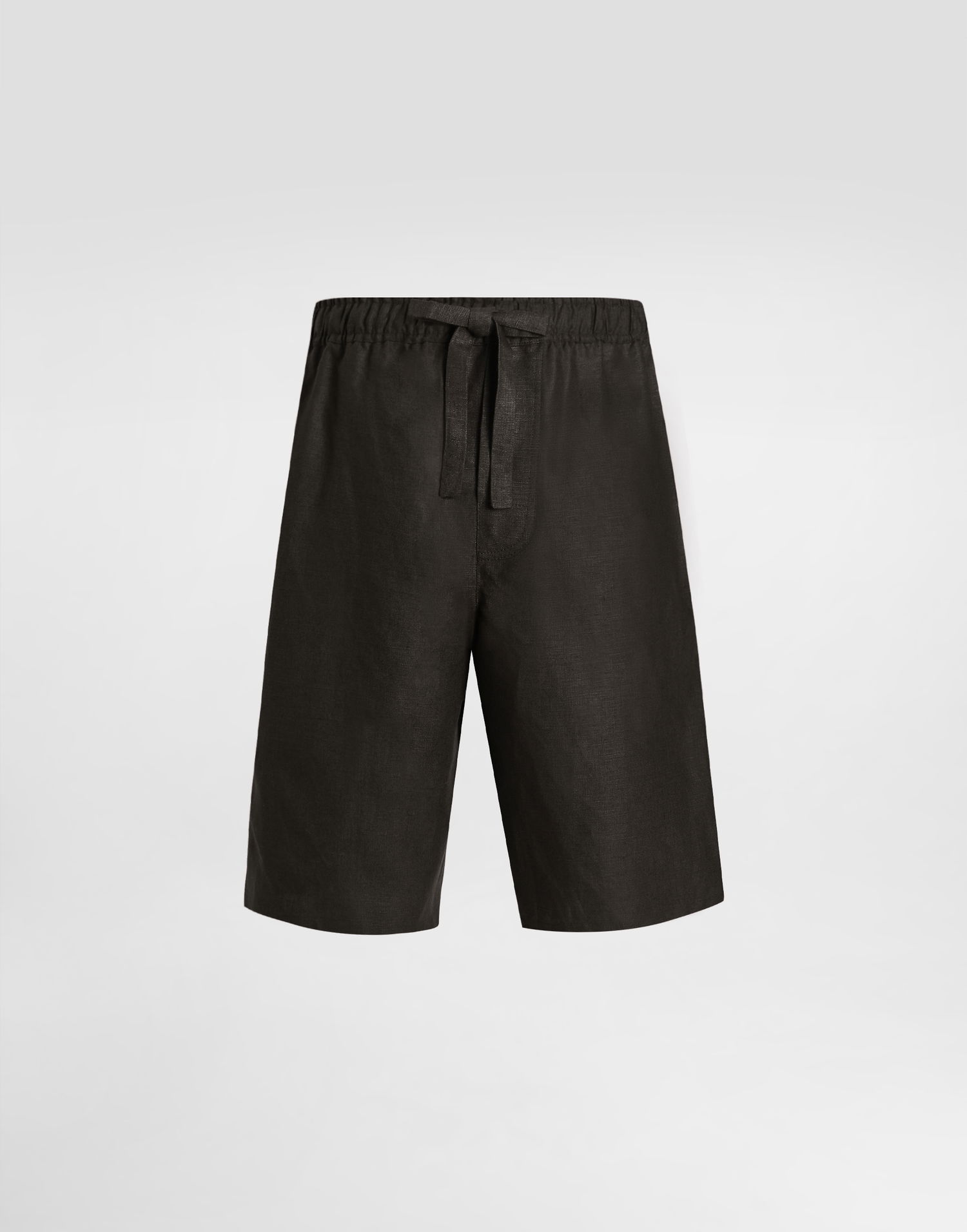 Shorts Dolce & Gabbana Dolce & Gabbana Linen Drawstring Shorts Sort | GP0T1TFU4MCN0000, 0