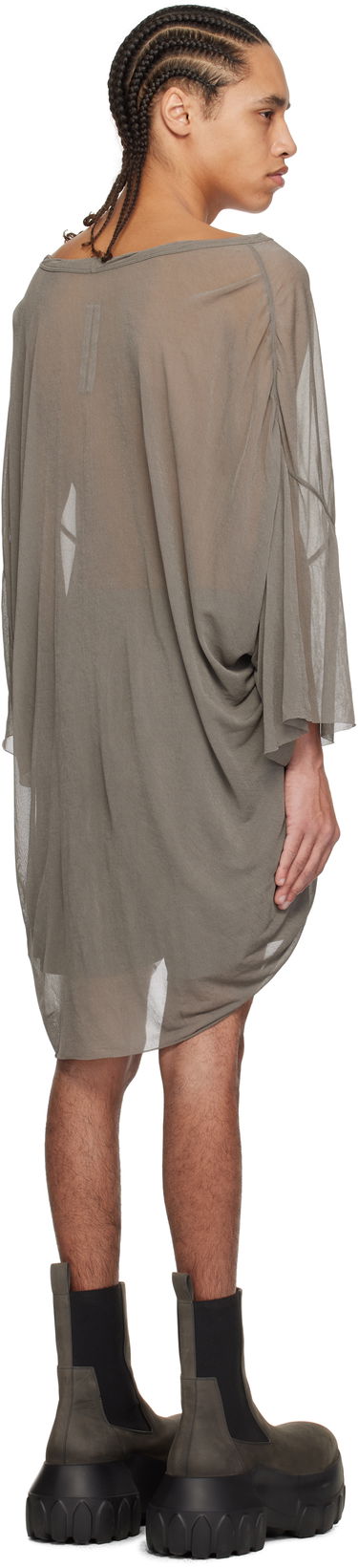 T-shirt Rick Owens Rick Owens Hollywood Tommy V-Neck T-Shirt Grå | RR01E5279 JCR, 2