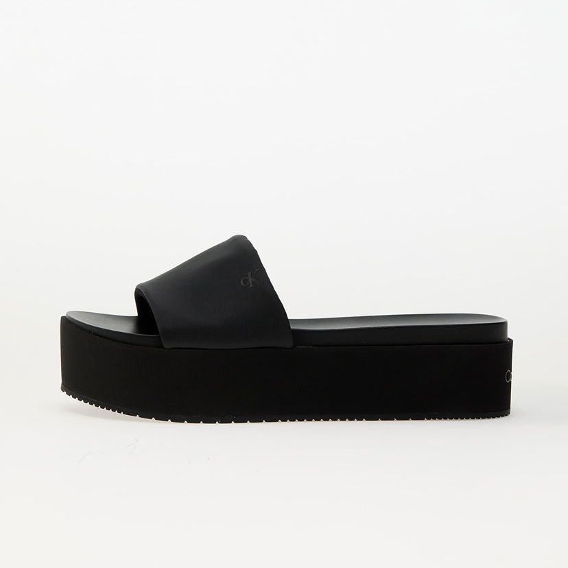 Sneakers og sko CALVIN KLEIN Jeans Flatform Sandal Slid Black Sort | YW0YW01791 0GJ