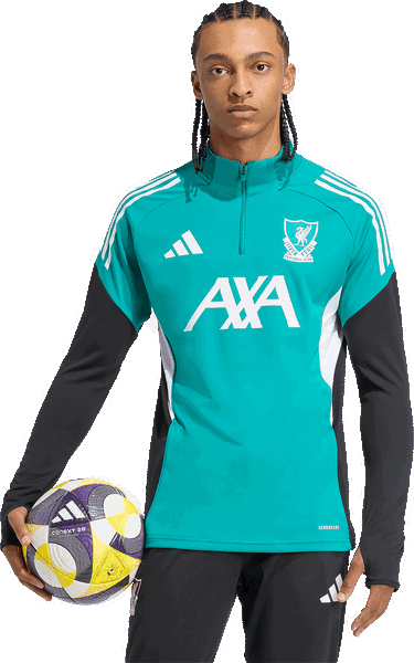 Jersey adidas Originals Liverpool FC European Training Top 2025/26 Long Sleeve Turkis | jv9004, 7