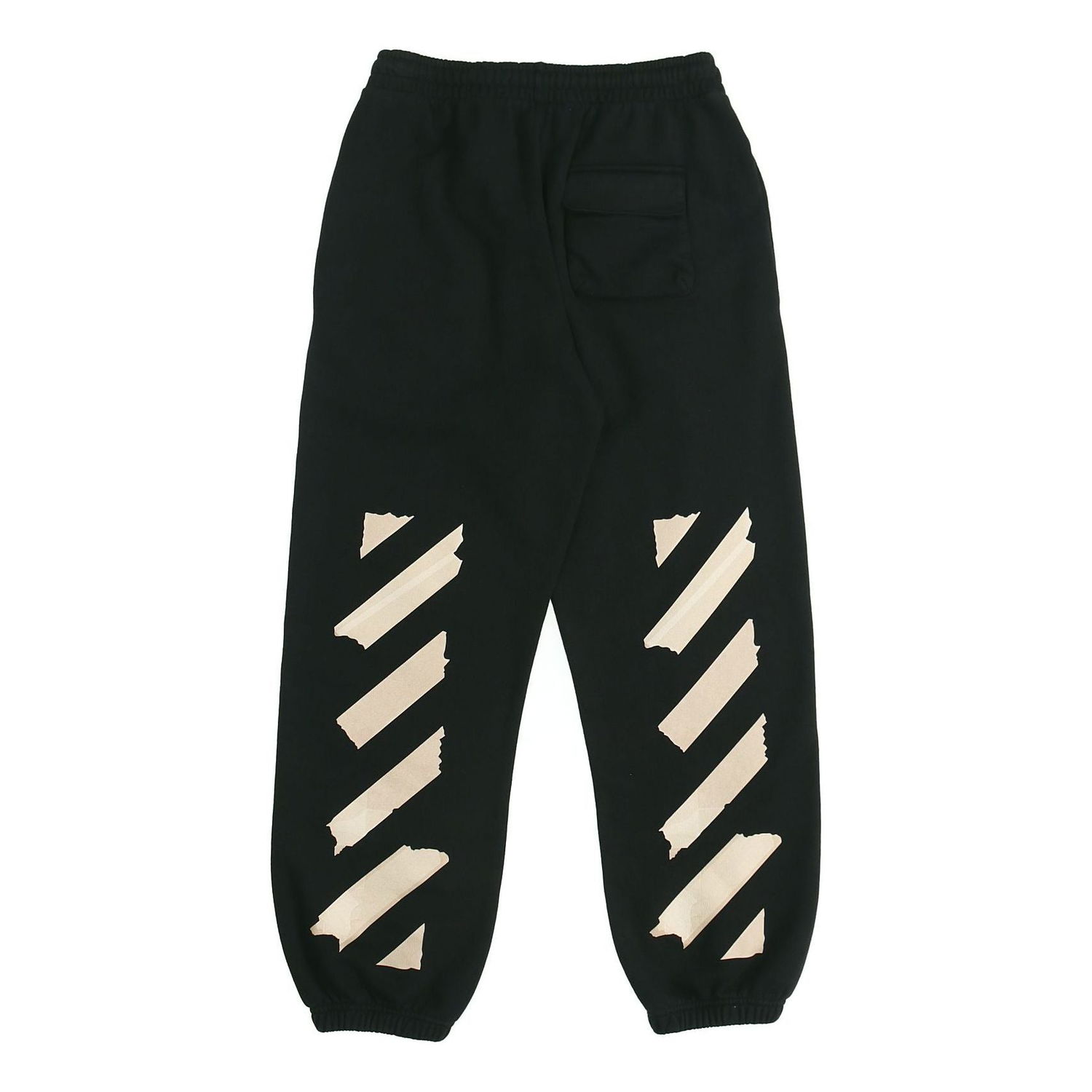 Joggingbukser Off-White Gold Stripe Sports Pants Sort | OMCH022R20E300021048, 0