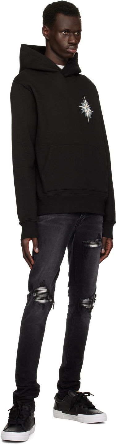 Sweatshirt AMIRI AMIRI Starburst Hoodie Sort | AMJYHD1107, 3