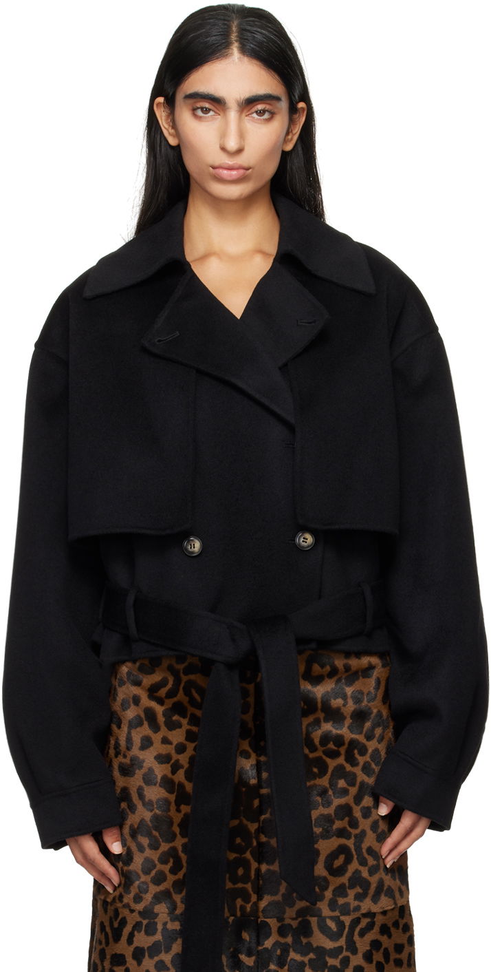 Jakke Nanushka Black Satoyo Jacket Sort | NW24CROW01699