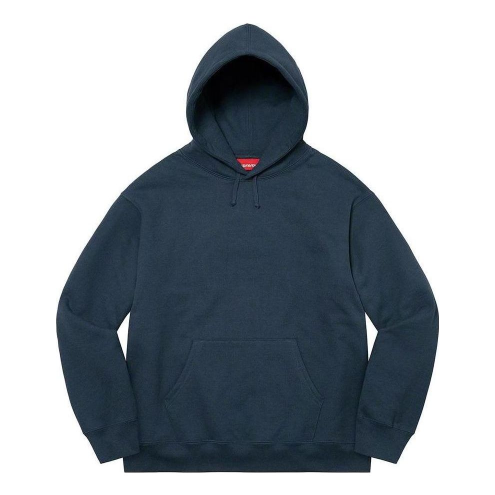 Sweatshirt Supreme Satin Appliqu Hooded Sweatshirt Blå | SUP-FW22-438, 0
