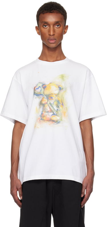 T-shirt We11done We11done Graphic Print T-Shirt Hvid | WD-TT3-24-752-U-WH, 0