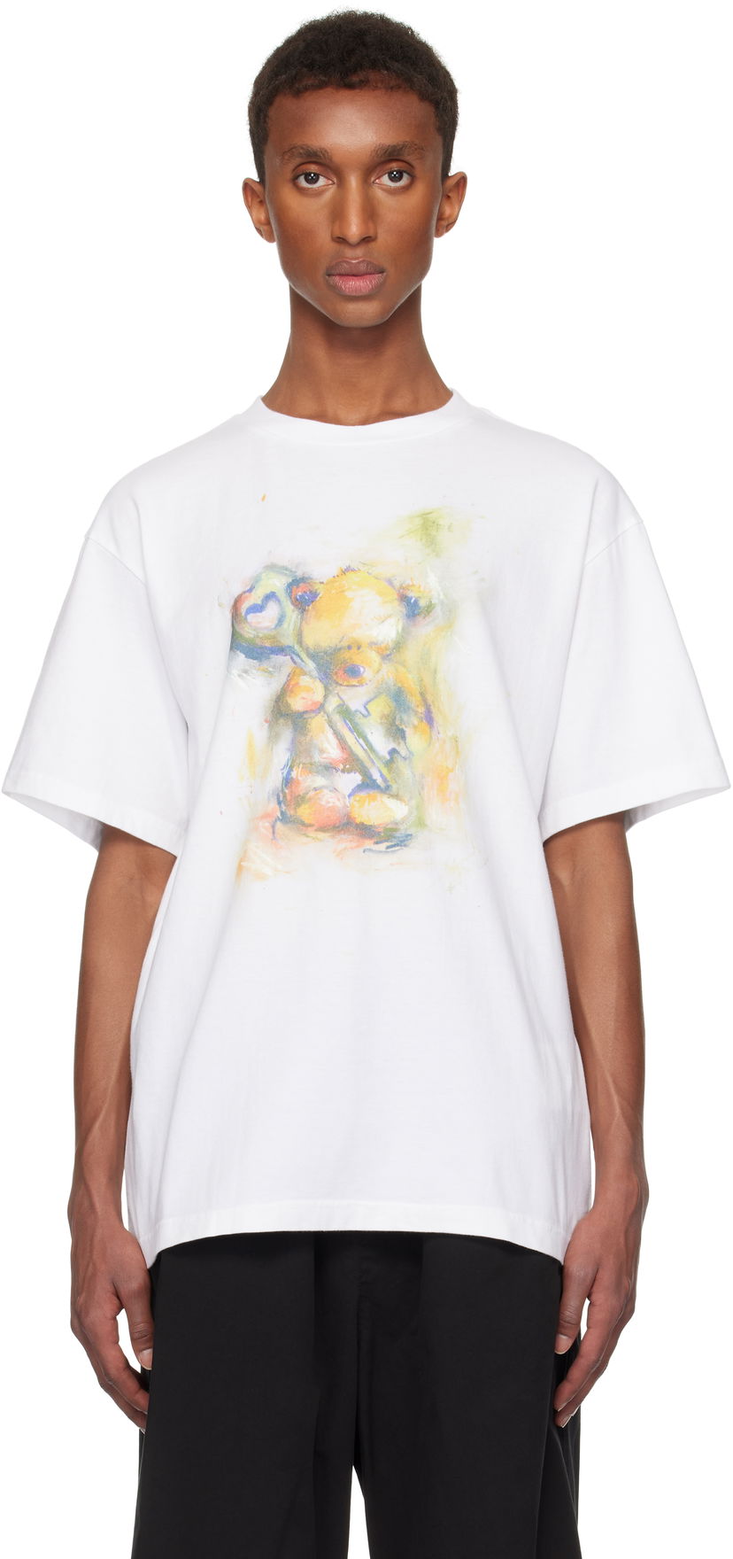 T-shirt We11done We11done Graphic Print T-Shirt Hvid | WD-TT3-24-752-U-WH