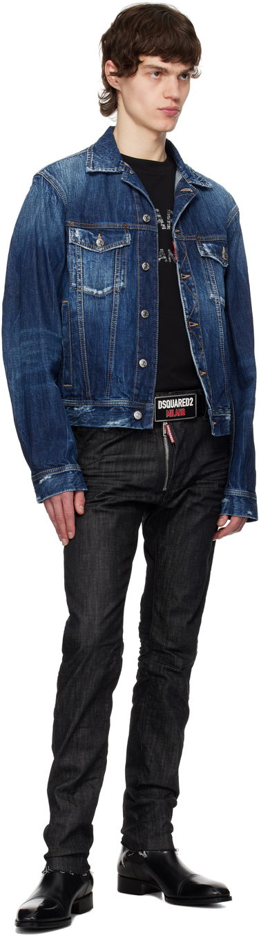 Bælter DSQUARED2 Dsquared2 Logo Plaque Belt Sort | BEM0656-01500001-M436, 2