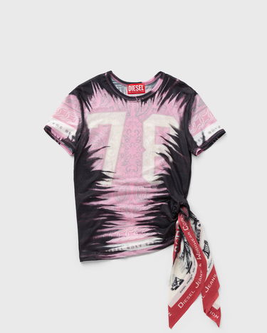 Crop top Diesel Diesel T-Dasha Tie-Dye Crop Top Lyserød | A19054-0KIBH-7EXA, 0