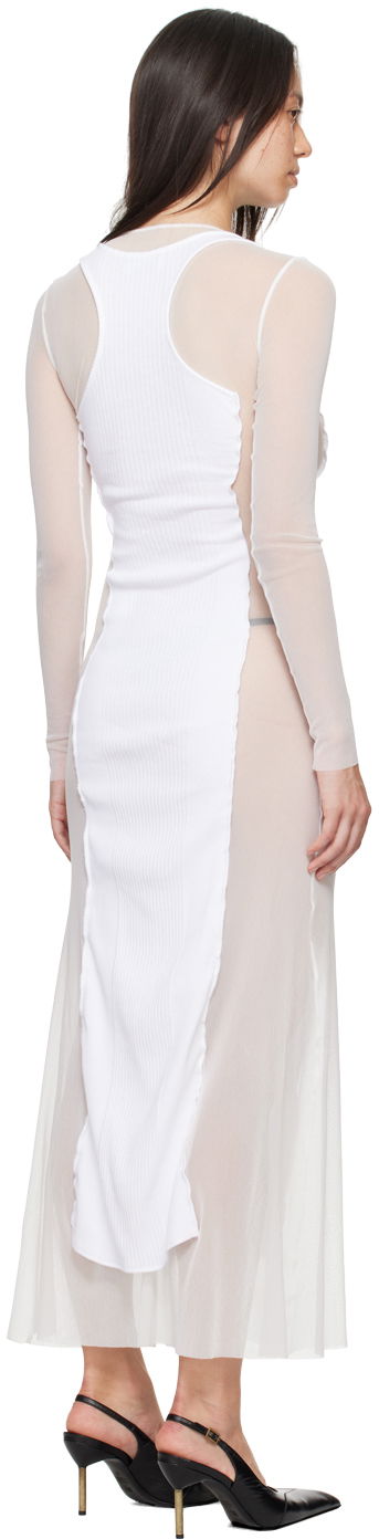 Kjole Jean Paul Gaultier Gaultier 'The Long Petit Grand' Maxi Dress Hvid | 24/30-F-RO191B-T001-0101, 2