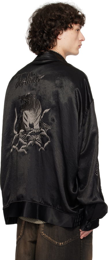 Bomberjakke Maison MIHARA YASUHIRO MIHARA YASUHIRO Collared Souvenir Jacket Sort | J14BL144, 2