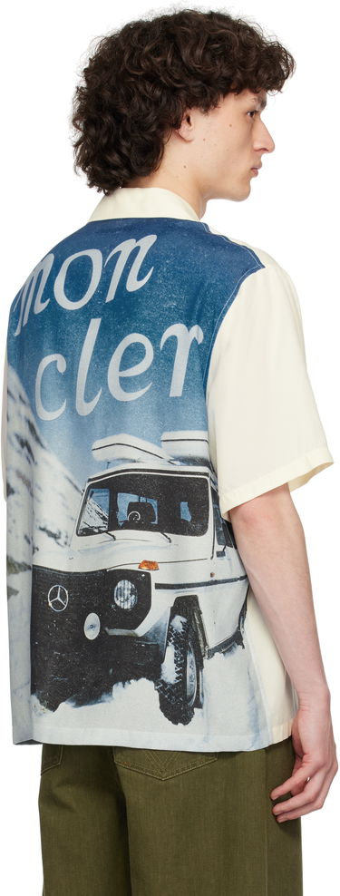 Skjorte Moncler Moncler Genius Mercedes-Benz by NIGO Satin Shirt Gul | K14012F00001M5921, 2