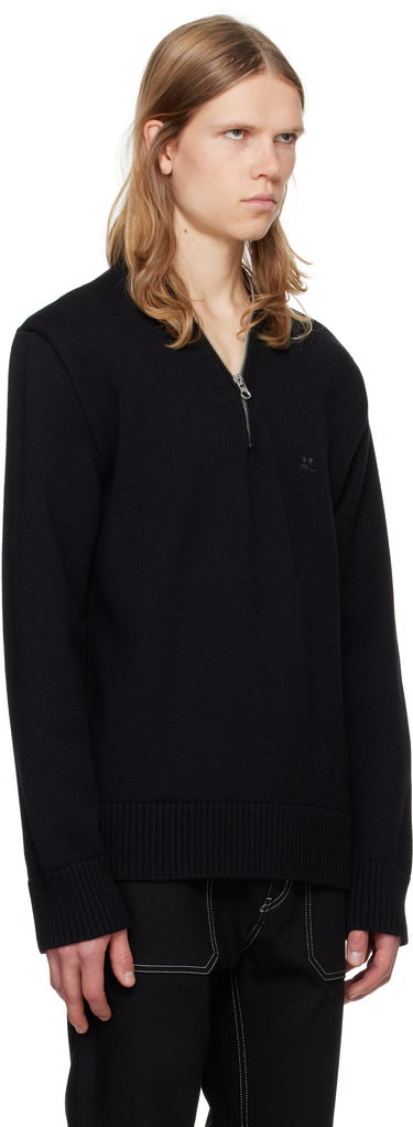 Sweater Courrèges Zipped Wool Sweater Hvid | 324MPU179FI0036, 4