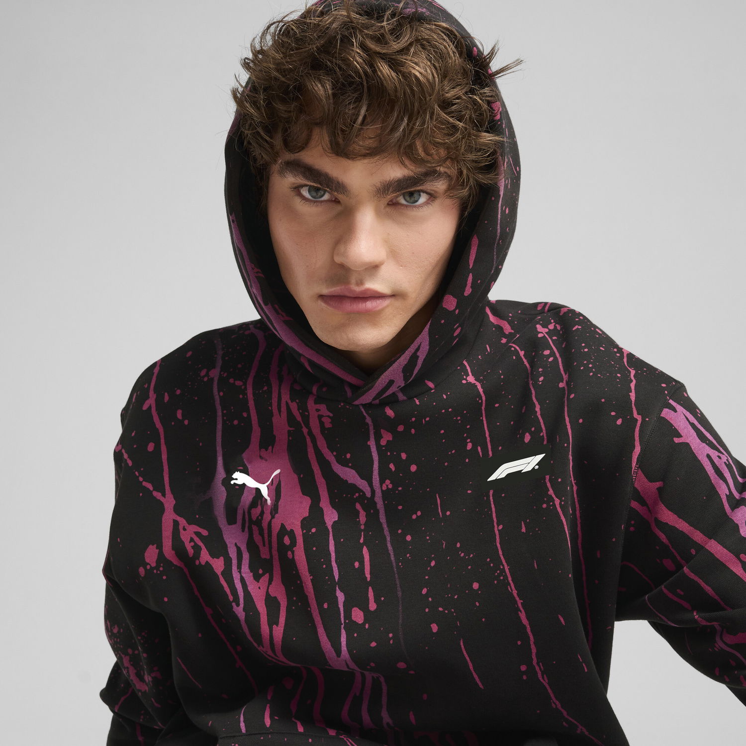 Sweatshirt Puma F1 Color Splash Hoodie Sort | 630170_01, 1