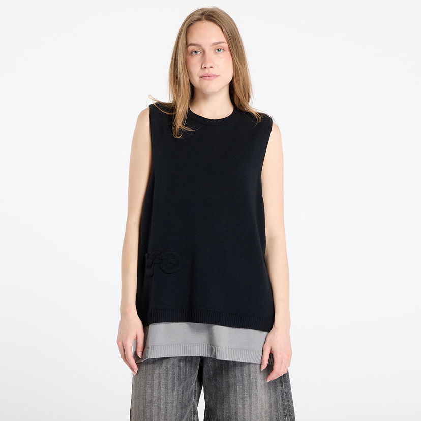 Vest Y-3 Y-3 Logo Knit Vest Sort | JX7334