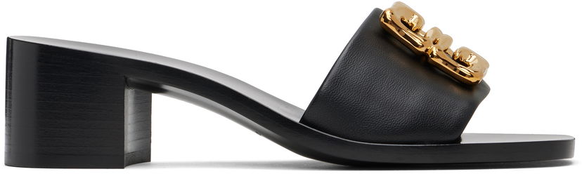 Skopleje Givenchy Givenchy 4G Heeled Sandals Sort | BE3091E25Q001