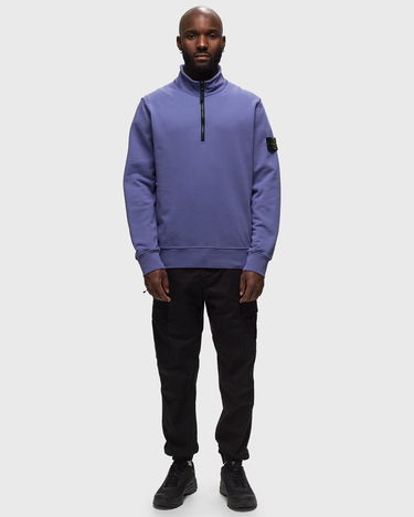 Sweater Stone Island Garment Dyed Half Zip Sweat Lilla | 801561951-V0047, 2