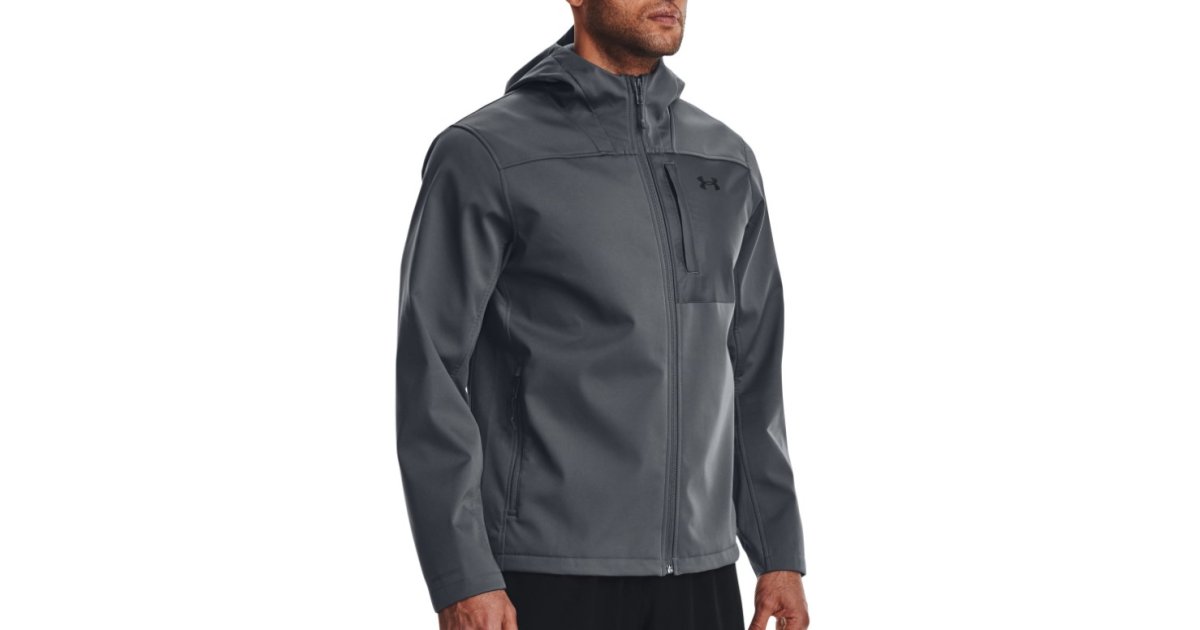 Vindjakke Under Armour Jacket UA CGI Shield 2.0 Hooded Grå | 1371587-012, 1