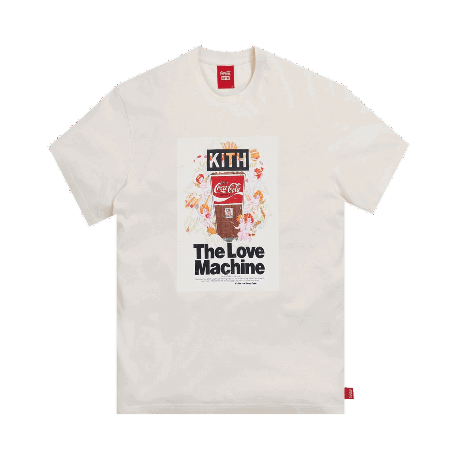 T-shirt KITH x Coca-Cola Love Machine Vintage Tee Hvid | KH3875 104, 0