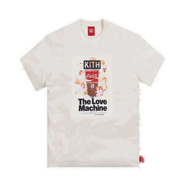 T-shirt KITH x Coca-Cola Love Machine Vintage Tee Hvid | KH3875 104, 0
