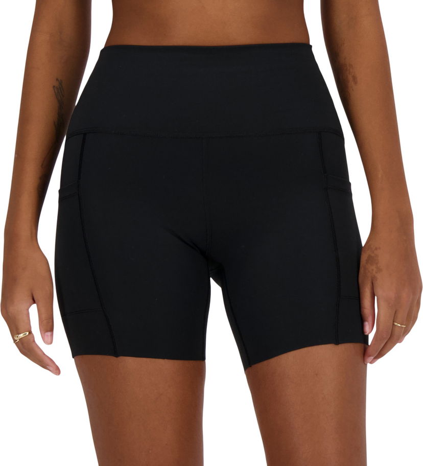 Shorts New Balance Sleek Pocket High Rise Short 6" Sort | ws41271-bk
