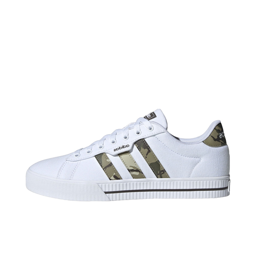 Sneakers og sko adidas Originals Daily 3.0 Cloud White Olive Strata Shadow Olive Hvid | IE7839