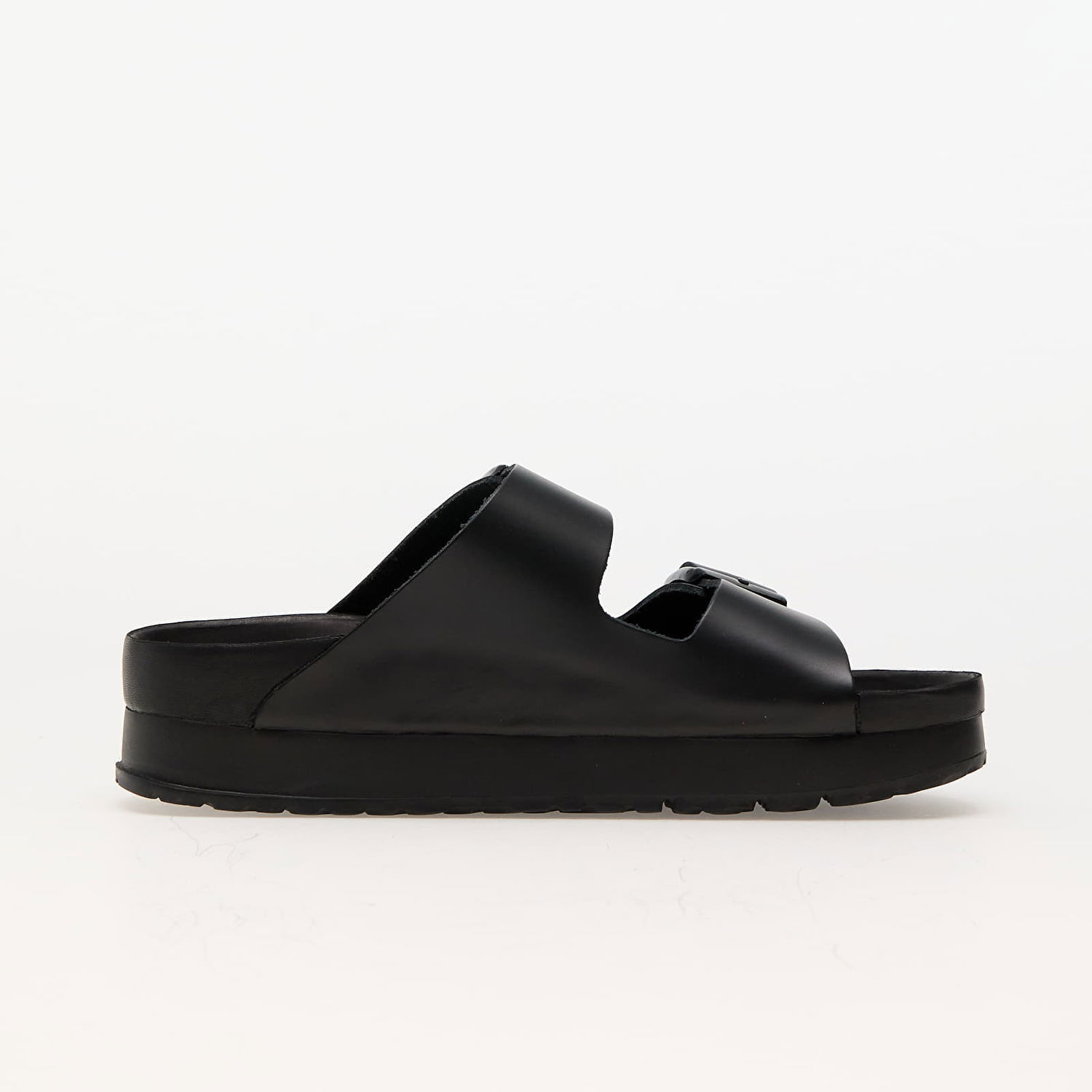 Sneakers og sko Birkenstock Arizona PAP Flex Platform Natural Leather Black W Sort | 1026918, 1