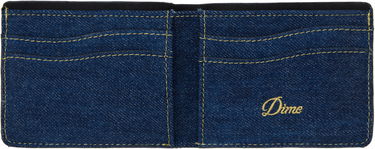 Tegnebog Dime Cursive Bifold Denim Wallet Mørkeblå | DIMEHO2431IND, 2