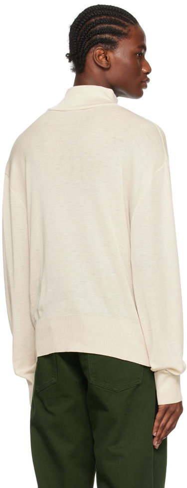 Sweater LEMAIRE LEMAIRE Dropped Shoulder Turtleneck Hvid | TO1137 LK1011, 2