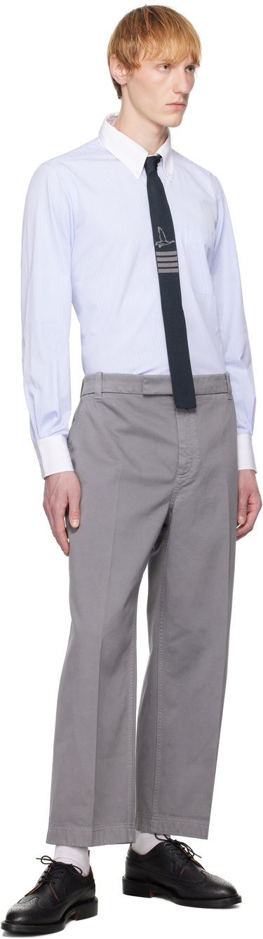 Tørklæde Thom Browne Thom Browne Geese Icon Jacquard Knit Tie Mørkeblå | MNL077K-Y4003, 2