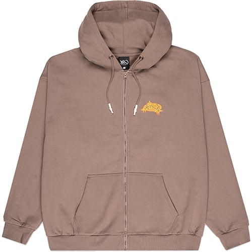 Sweatshirt K1X Stars Zip Hoodie Brun | KXM243-023-1