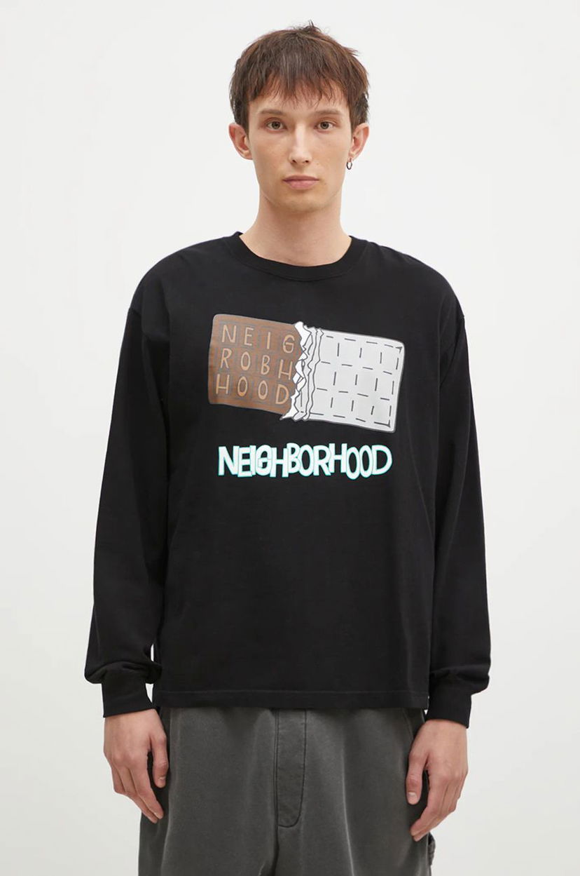 T-shirt Neighborhood Chocolate Bar Graphic Longsleeve T-Shirt Sort | 242PCNH.LT18