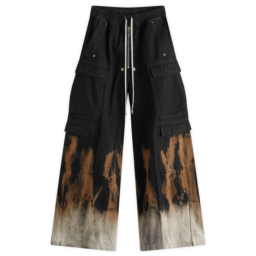 Jeans Rick Owens Printed Baggy Jeans Sort | DS02D2324-0983-BSUN