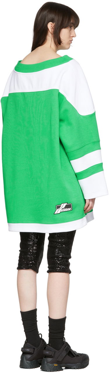 Sweater We11done We11done Cotton T-Shirt Dress Grøn | WD-TO1-22-567-W-GR, 2