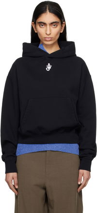 JW Anderson Anchor Logo Cropped Hoodie