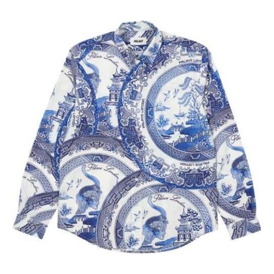 Skjorte Palace Palace Plate Print Shirt Hvid | P22SHT111