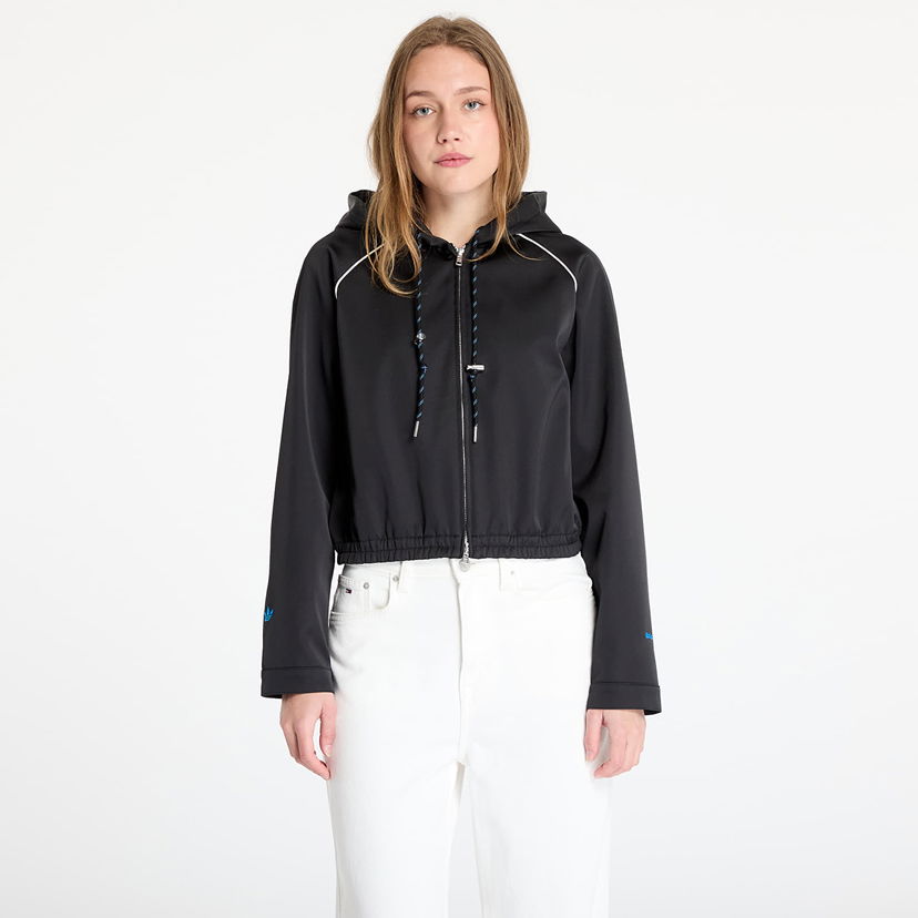 Jakke adidas Originals Wales Bonner Satin Track Top Sort | JW1110