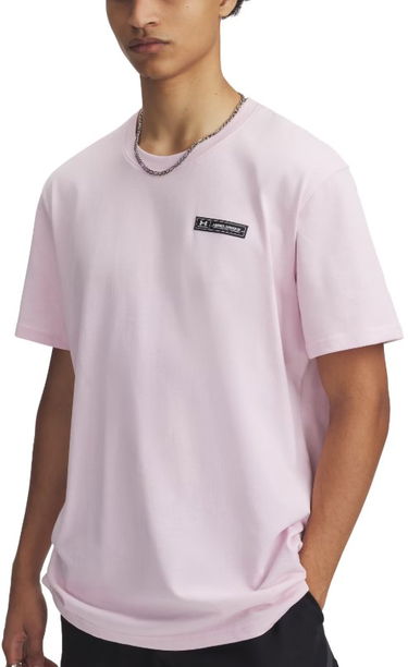 T-shirt Under Armour Under Armour HW Armour Label Short Sleeve T-Shirt Lyserød | 1382831-647, 0