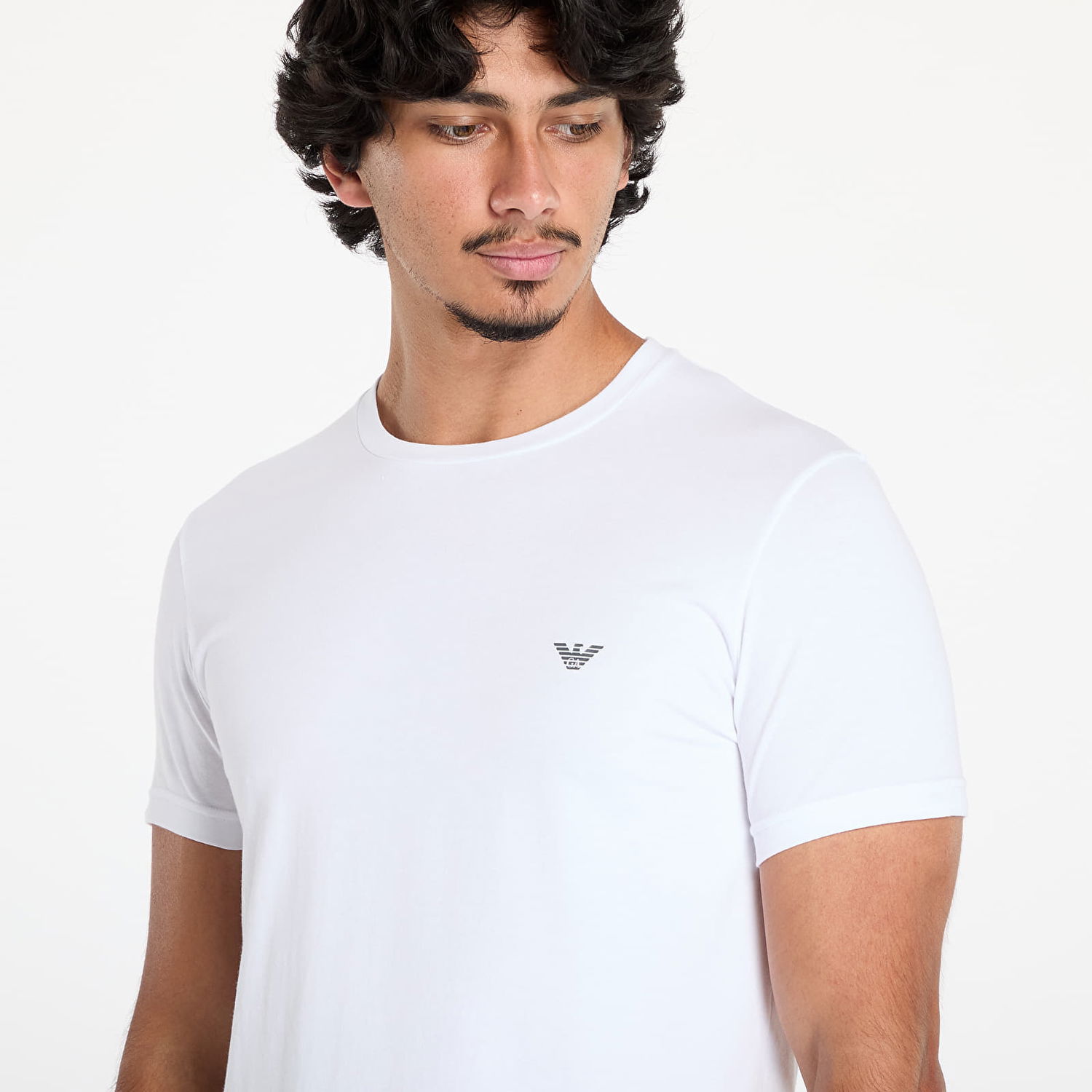 T-shirt Emporio Armani T-shirt EA7 Men's Knit T-Shirt 2-Pack Nero/ Bianco S Hvid | 111267 4F720 10320, 1